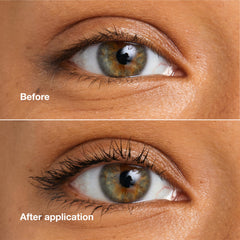 Clinique High Impact Waterproof Mascara applied on lashes for defined results