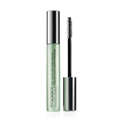 Clinique High Impact Waterproof Mascara tube closeup showing sleek packaging and long-wearing formula