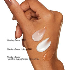 Clinique Moisture Surge Intense cream-gel texture applied on skin.
