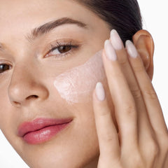 Clinique Moisture Surge Overnight Mask glow-ready morning skin close-up.