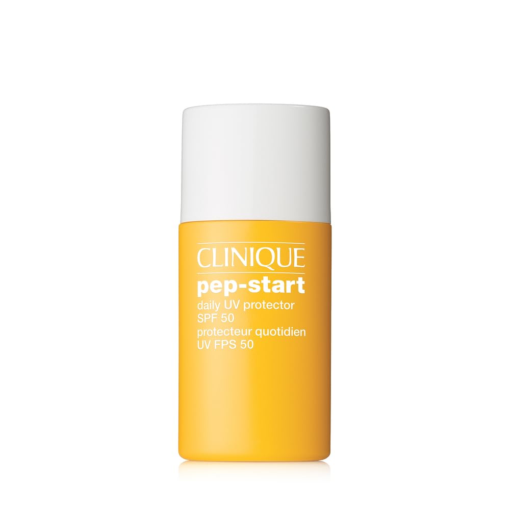 Clinique Pep-Start SPF50: protector ligero y tono universal para piel sensible.