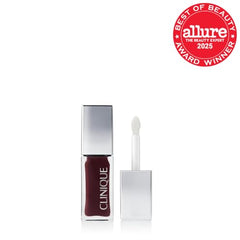 Clinique Pop Lip + Cheek Oil on cheeks providing a sheer natural flush