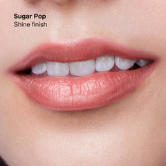 Clinique Pop Longwear Lipstick matte finish swatch delivers bold, velvety color.