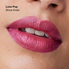 Clinique Pop Longwear Lipstick rose matte swatch for day-to-night looks