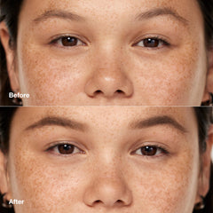 Clinique Quickliner For Brows eight-hour wear swatch demonstrating smudge resistance on skin.