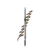 Clinique Quickliner For Brows ultra-fine tip close-up showing precise hair-like strokes for natural brows.