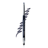 Clinique Quickliner Eyes Intense Midnight pencil swatch showing rich color payoff for precise lining.