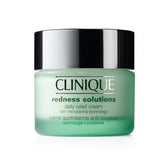 Clinique Redness Solutions Daily Relief Cream bottle close-up calms redness.