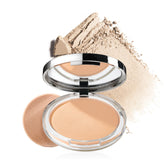 Clinique Stay-Matte pressed powder compact helps control shine on the go.