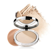 Clinique Stay-Matte Sheer pressed powder compact delivering a natural matte finish and shine control.