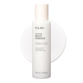 CLIO Professional Glazing Milky Essence bottle pouring for hydrated, makeup-ready skin
