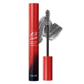 CLIO PROFESSIONAL Kill Lash Superproof, aplicador forma cacahuete para volumen uniforme.
