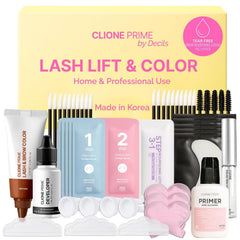 CLIONE PRIME eyelash lift kit for salon-quality definition at home.