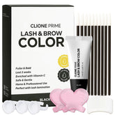 CLIONE PRIME kit coloración ojos cejas negro, definición duradera para looks naturales.