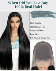 Cllok 30-inch straight wig lace-front closeup showing natural scalp illusion.
