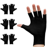 Clofiak guantes sin dedos negro, embalaje de 3 pares, ideal para uso diario