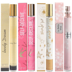 CLOTHES OF SKIN four-pack perfume bottles for everyday wear with subtle longevity.