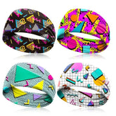 Bandanas neon 80s-90s de Clothmile para mujeres y hombres, estilo retro en entrenamientos.