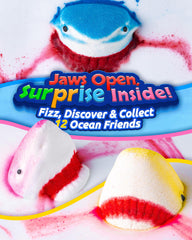CLOUQUAR shark bath bomb pink design adds playful, colorful soak.