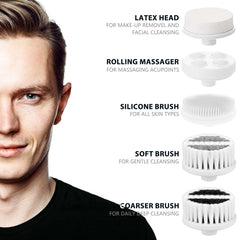 CLSEVXY five brush heads collection for versatile skincare routines.