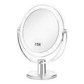 CLSEVXY vanity mirror on a stand for compact dorm room use