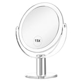 CLSEVXY vanity mirror stand with 360-degree swivel for flexible angles.