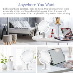 CLSEVXY transparent base keeps the mirror stable on any surface.