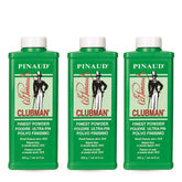 Clubman Pinaud Finest Powder front view, 9 oz pack for all-day dryness.