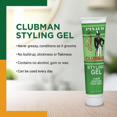 Clubman Pinaud Gel, peinado después del uso, aspecto natural