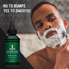 Clubman Razor Bumps Stopper Gel travel bottle ideal for on-the-go grooming.