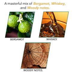 Clubman Reserve Whiskey Woods texture close-up shows micro-fine cornstarch for absorption.