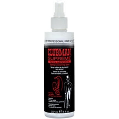 Clubman Supreme no aerosol: botella destacada para fijar peinado con acabado natural.