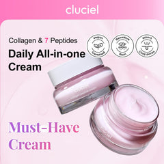 cluciel crema de colágeno con péptidos, reduce la apariencia de poros.