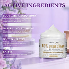 Clyecfra crema urea60 pies-talones: suaviza talones y callos.