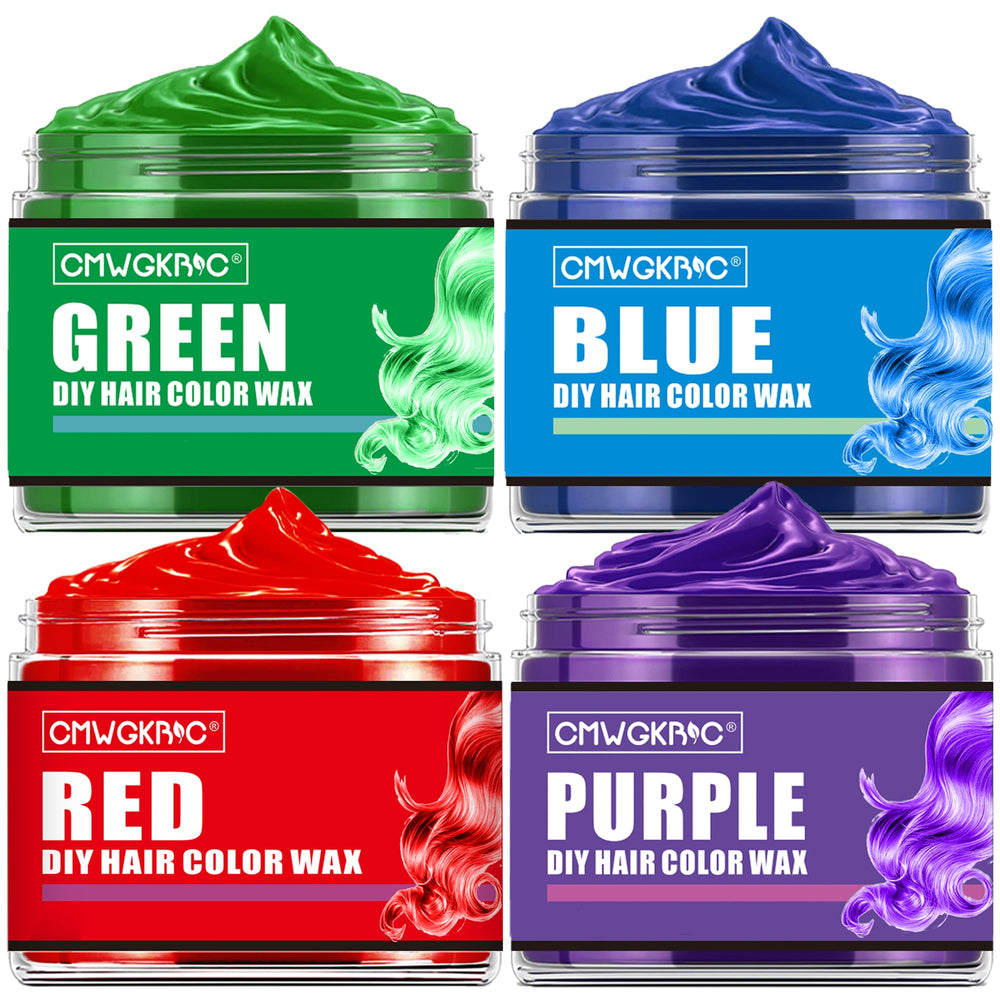 CMWGKBC green temporary hair color wax for kids with easy washout.