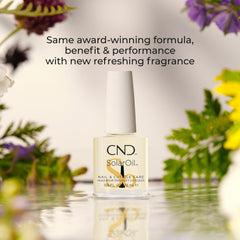 CND SolarOil, vitamina E, antioxidante para cuidar la piel de las cutículas.