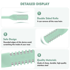 CNDNO portable nasal hair cutter with travel case for on-the-go grooming.