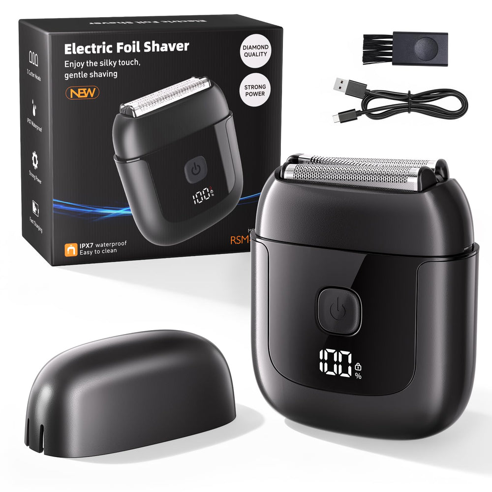 Cnunkn electric foil shaver with 3 floating blades delivers gentle closeness