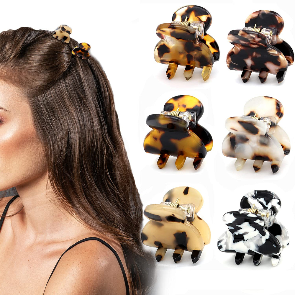 Cobahom ganchos de pelo mini tortuga, recogen mechones con suavidad.