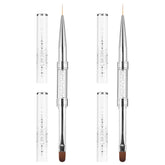 cobee double-ended french tip brush for precise nail art design