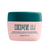 Coco & Eve Like a Virgin Hair Masque jar with rich texture for hydration.