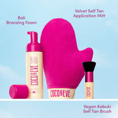 Sunny Honey Bali mitt used for precise, streak-free application.