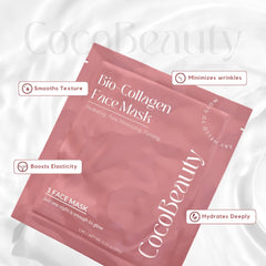 COCOBEAUTY mascarilla coreana de colágeno renovación y brillo