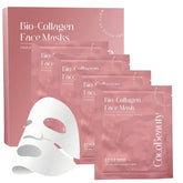 COCOBEAUTY mascarilla de hoja de colágeno para hidratación profunda y piel fresca