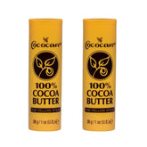 Cococare barra manteca cacao amarilla dos-pack, hidratación duradera para piel suave