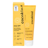 Cocokind Daily SPF bottle with mineral sunscreen for daily protection and a non-greasy finish