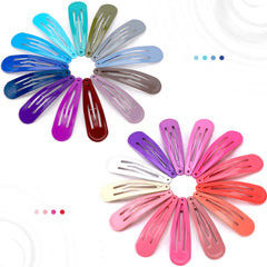 Cocplok color snap hair clip solid black for sleek outfits.