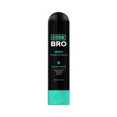 Code Bro Morning Wood bottle front for daily freshness and confidence