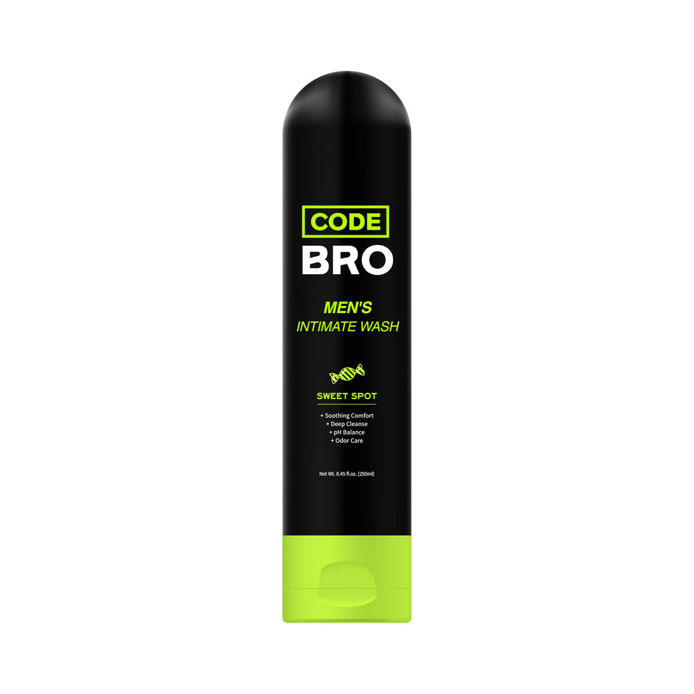 Code Bro Sweet Spot bottle for daily intimate wash, gentle cleansing.