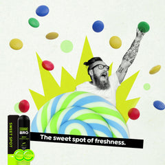 Code Bro Sweet Spot foaming-lather demonstrates refreshing cleansing experience.